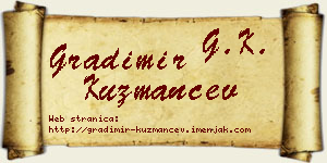 Gradimir Kuzmančev vizit kartica